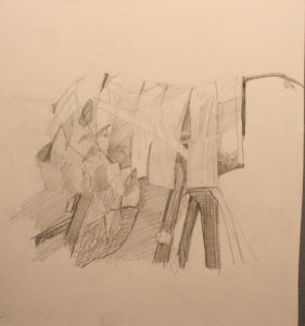 Graphite study of the metal horse